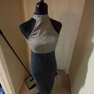 Nice gray and blue girls night out dress